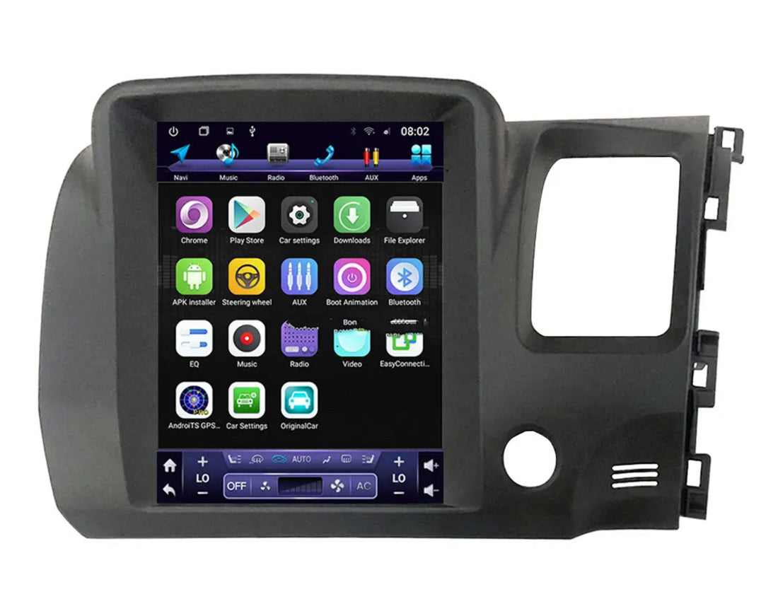 Honda Civic 2006-2011 12.1 Tesla Style Touchscreen GPS wireless CarPlay Android Auto HeadUnit