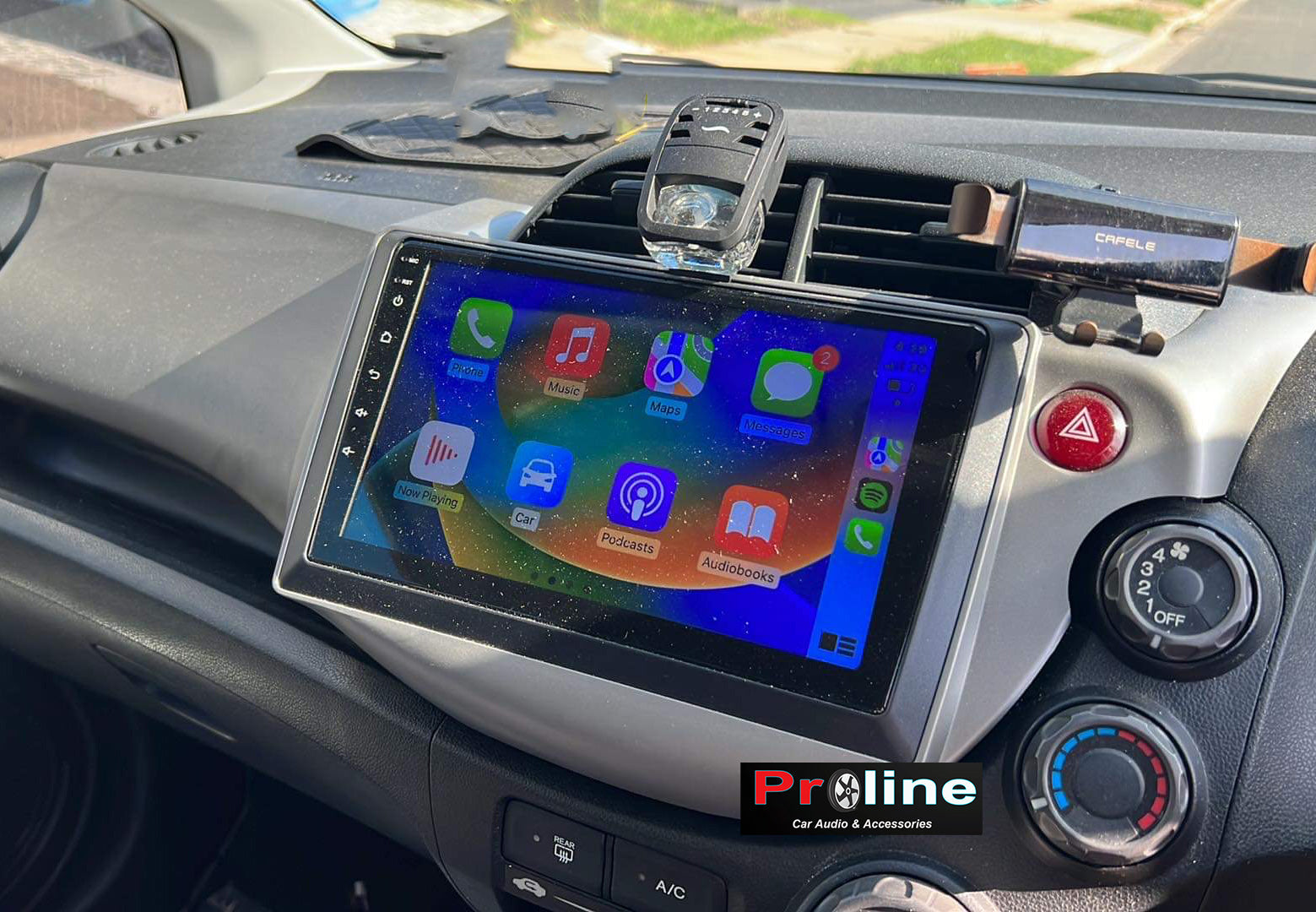 Honda Jazz 2009-2013 9" GPS Apple CarPlay Android Auto Navigation HeadUnit screen