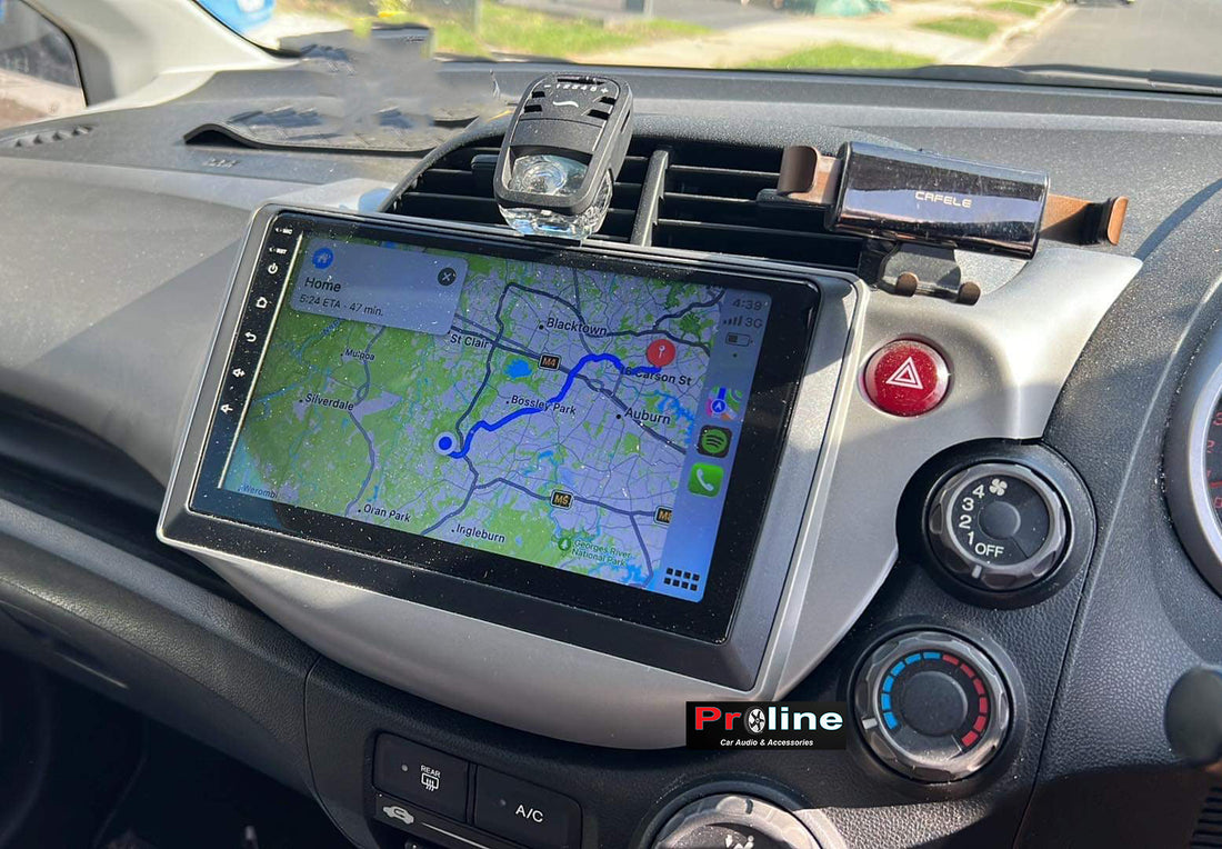 Honda Jazz 2009-2013 9" GPS Apple CarPlay Android Auto Navigation HeadUnit screen