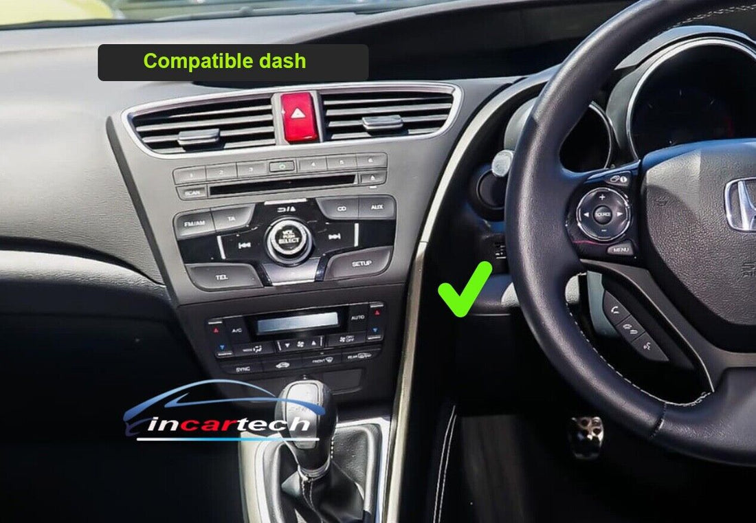 Honda civic 2012-2016 Hatchback GPS wireless Apple CarPlay Android Auto Satnav