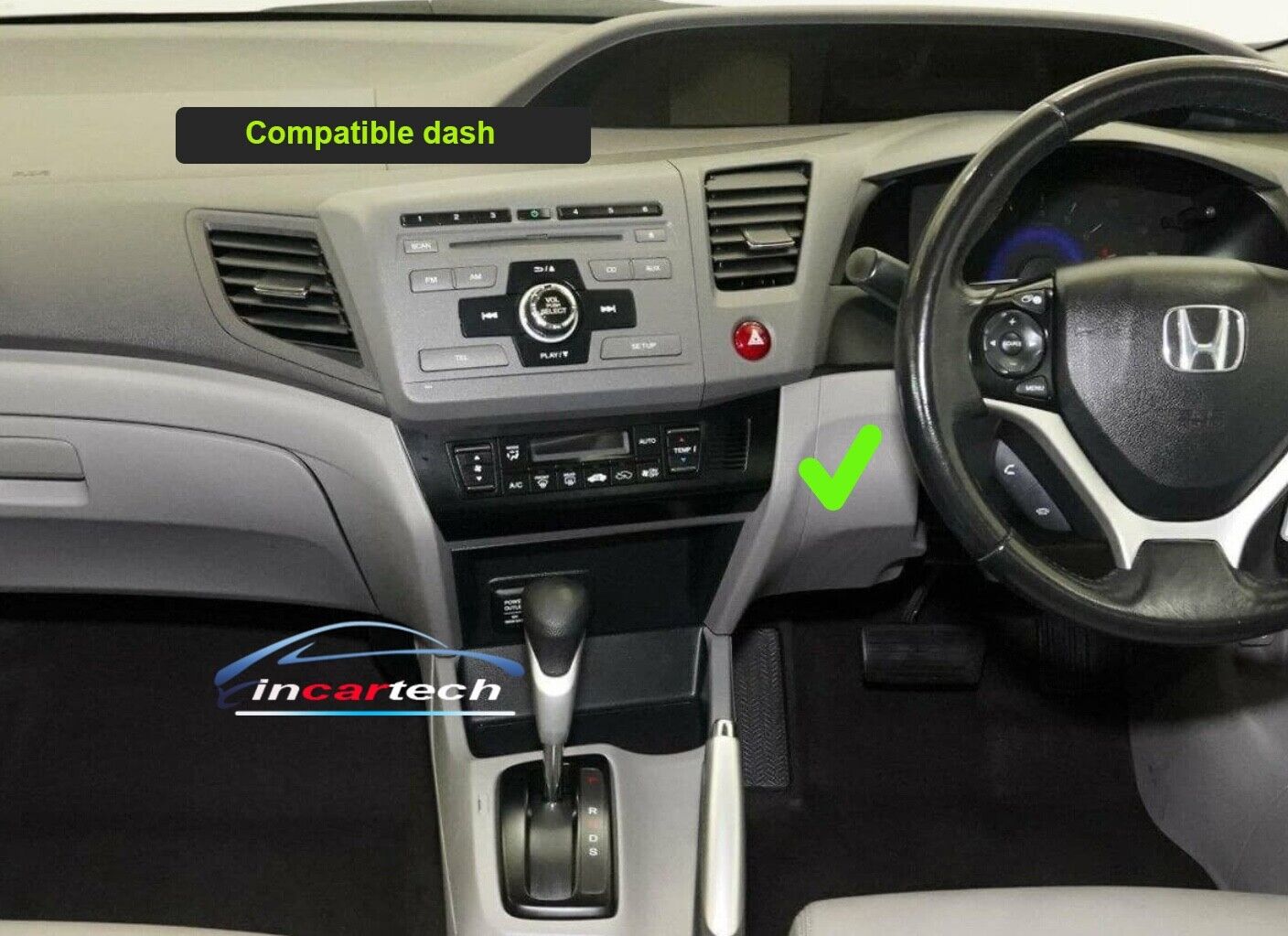 Honda civic 2012-2016 Sedan 9" GPS wireless Apple CarPlay Android Auto Satnav