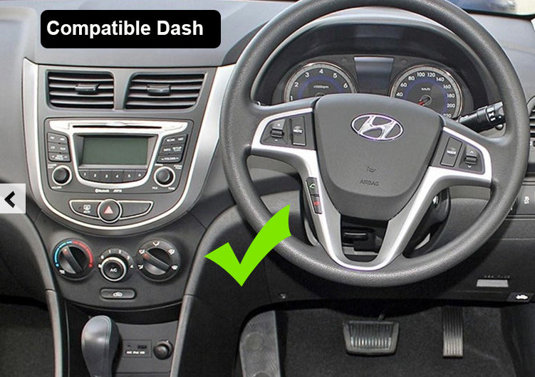 Hyundai Accent 2011-2020 stereo facia 9 inch android  Double din 2 din fascia frame surround