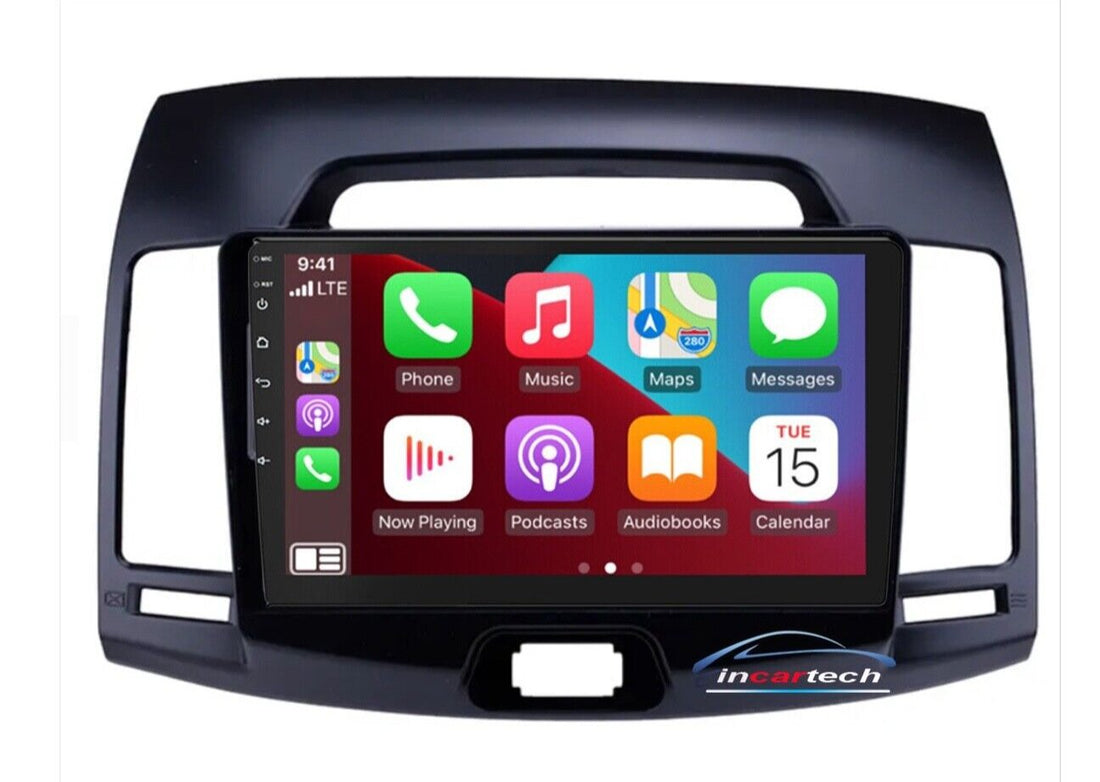 Hyundai Elantra 2007-2011 GPS Bluetooth Apple CarPlay Android Auto USB Stereo Screen
