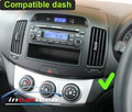 Hyundai Elantra 2007-2011 GPS Bluetooth Apple CarPlay Android Auto USB Stereo Screen