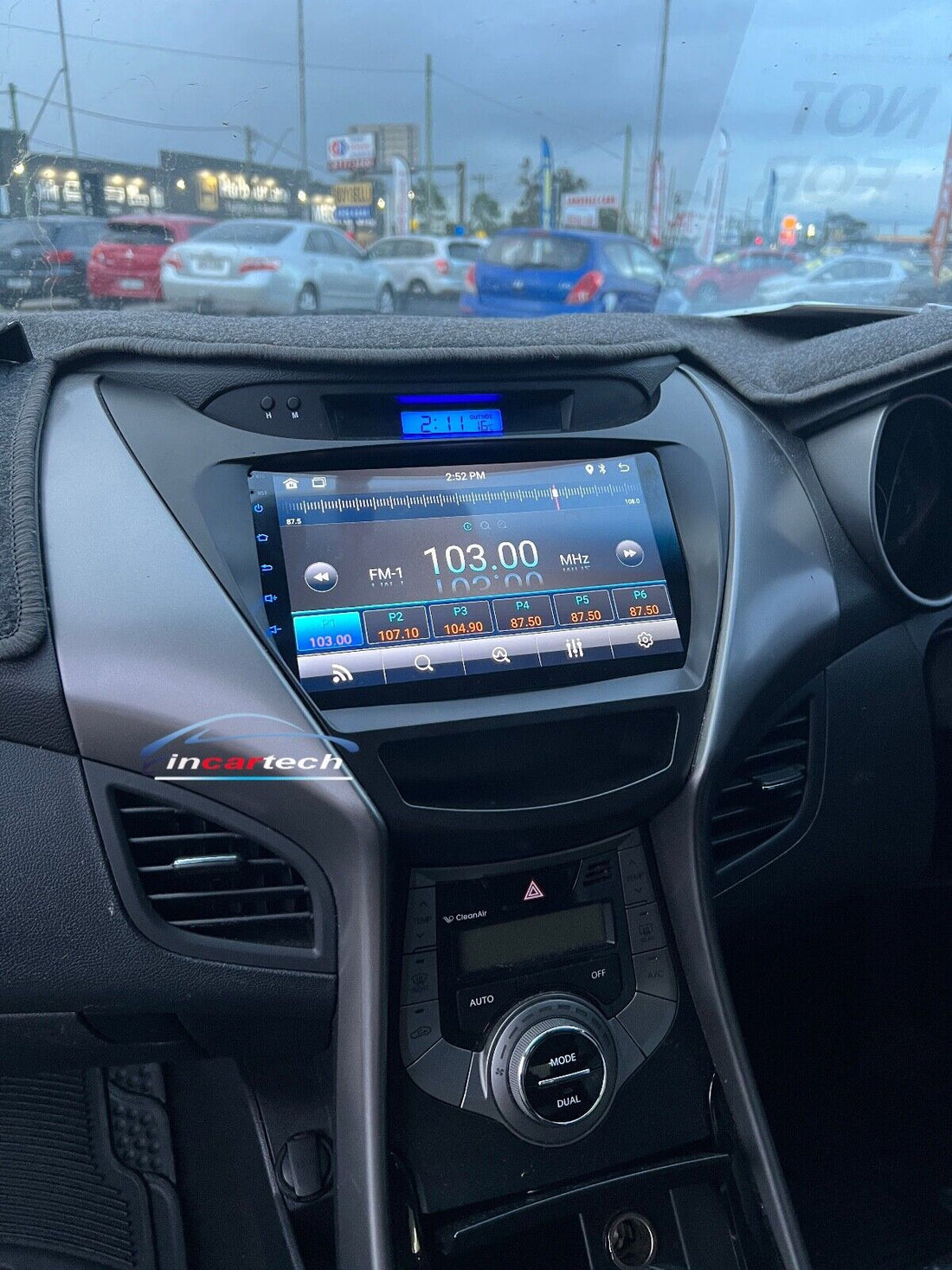 Hyundai Elantra 2011-2013 GPS Bluetooth Apple CarPlay Android Auto USB Stereo Screen
