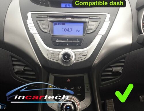 Hyundai Elantra 2011-2013 GPS Bluetooth Apple CarPlay Android Auto USB Stereo Screen