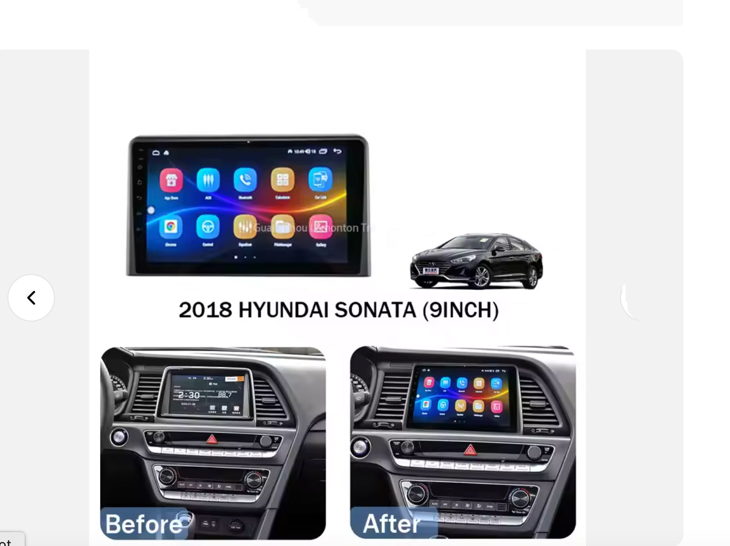 Hyundai Sonata 2018+ 9 Wireless Apple CarPlay Android Auto Bluetooth Radio upgrade