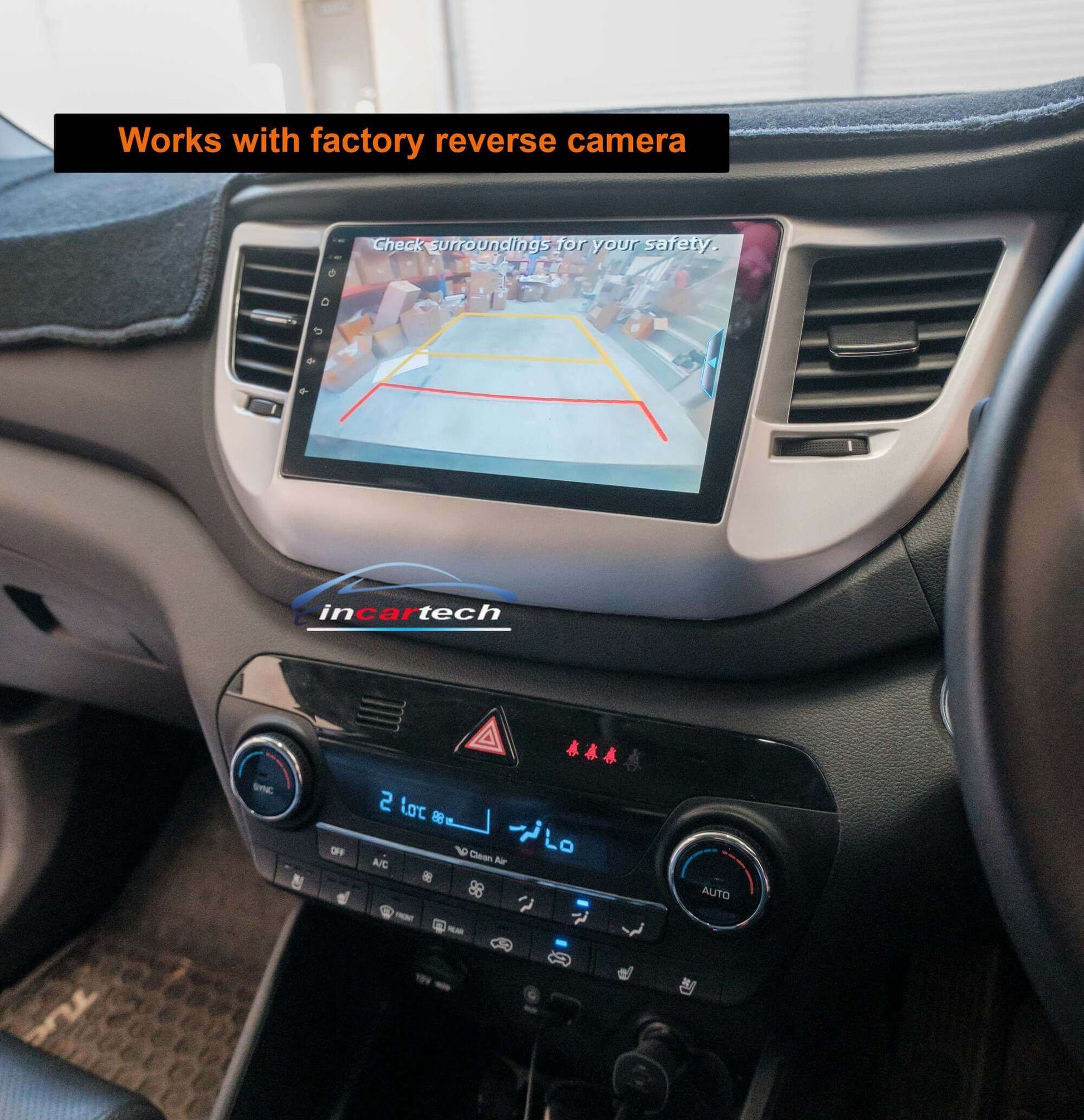 Hyundai Tucson 2015-2018 wireless apple carplay android auto GPS Bluetooth Stereo