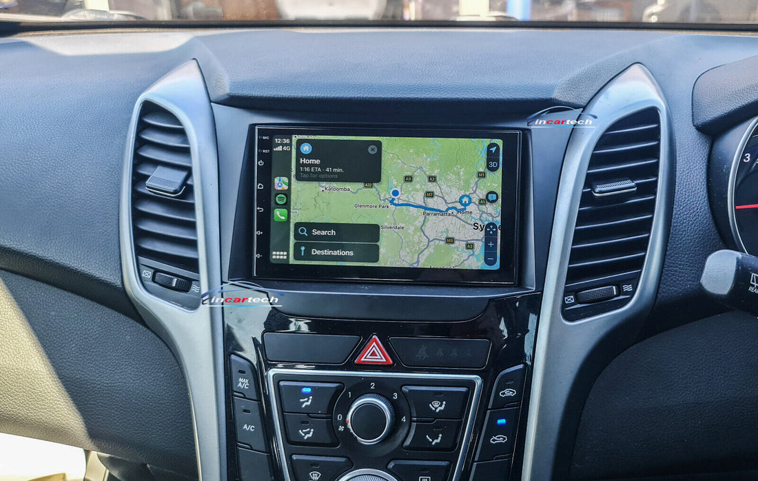 Hyundai i30 2013-2016 GPS Bluetooth Apple CarPlay Android Auto USB Stereo 7" Screen