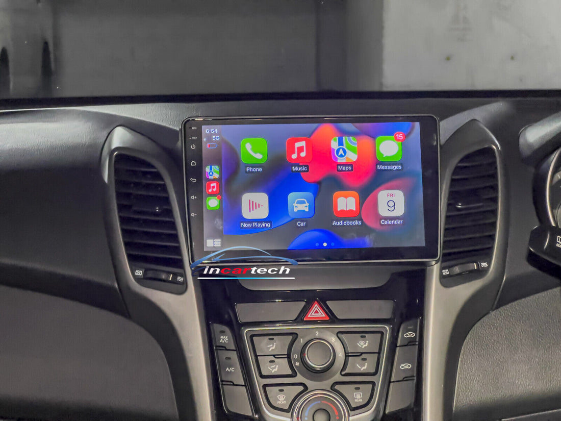Hyundai i30 2013-2016 GPS Bluetooth Stereo 9" Screen wireless Apple CarPlay & Android auto GPS Radio