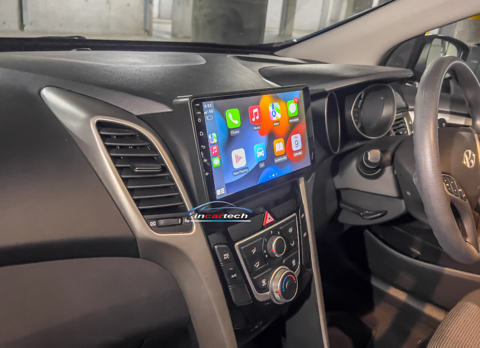 Hyundai i30 2013-2016 GPS Bluetooth Stereo 9" Screen wireless Apple CarPlay & Android auto GPS Radio