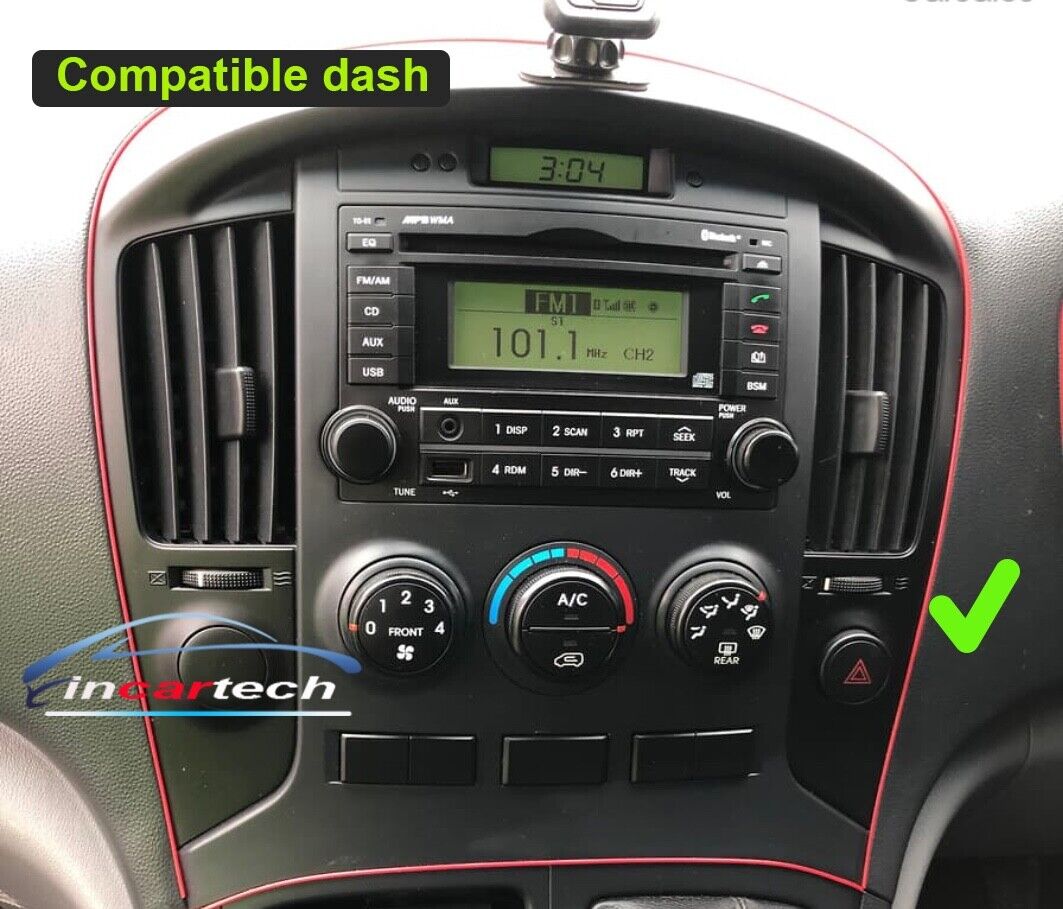 Hyundai iload 2008-2015 GPS BT wireless Apple CarPlay Android Auto USB Stereo 9 inch