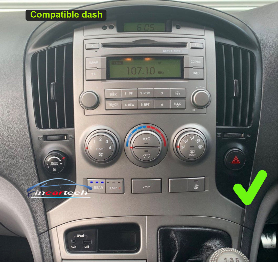Hyundai imax 2008-2015 stereo facia 9 inch android  Double din 2 din fascia frame surround