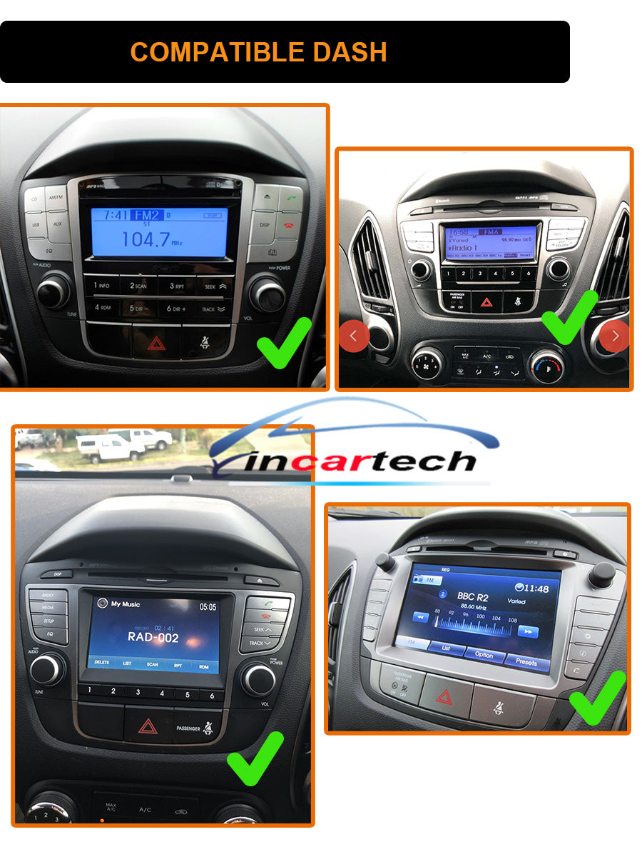 Hyundai ix35 2009-2015 13.3 Wireless Apple CarPlay Android Auto Bluetooth Radio Stereo