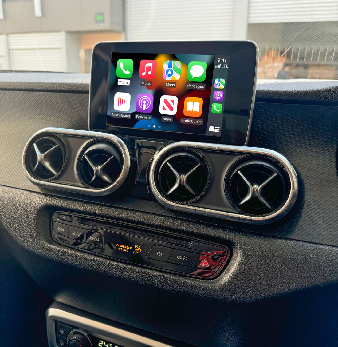 Mercedes Benz X CLASS 2015-2021 (W470) Add Wireless Carplay & Android Auto MMI Retrofit integration interface Moduel