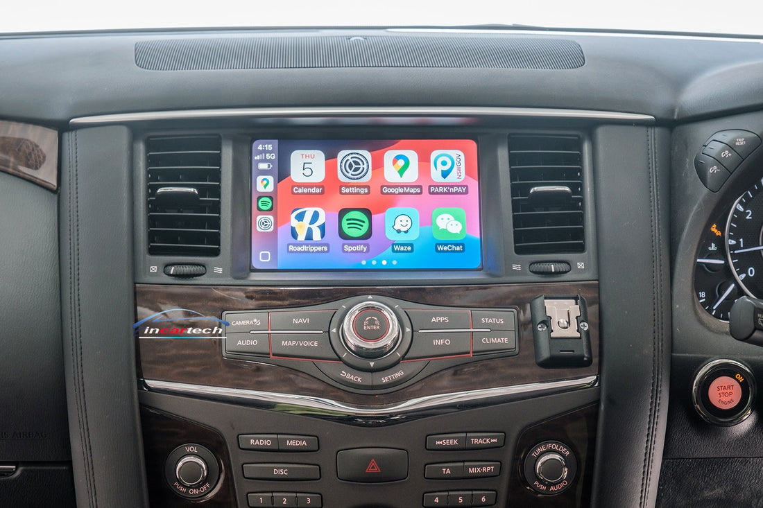 Infiniti QX80 2011-2023 Add Wireless CarPlay Android Auto integration Module