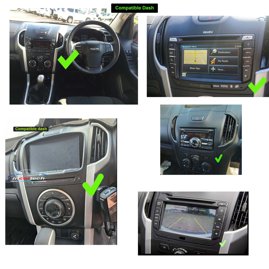 Isuzu MUX 2012-2020 GPS 9 touchscreen Wireless carplay Android auto stereo