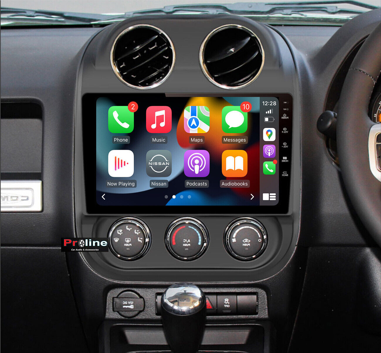 Jeep Compass, Patriot 2010-2016  2010-2016 GPS satnav Bluetooth Stereo Headunit wireless Apple CarPlay