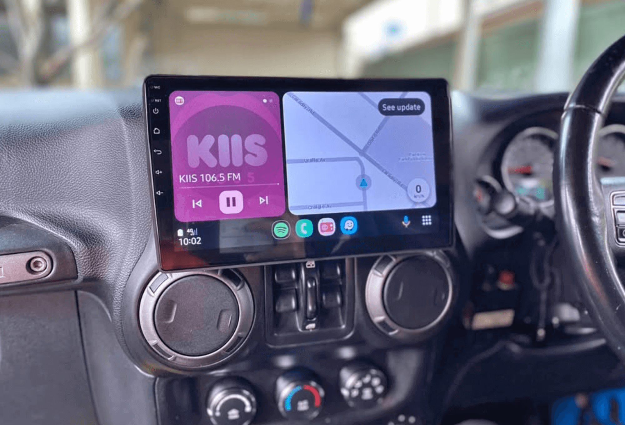 Jeep Wrangler 2007-2018 Wireless Apple CarPlay Android Auto Bluetooth Radio upgrade