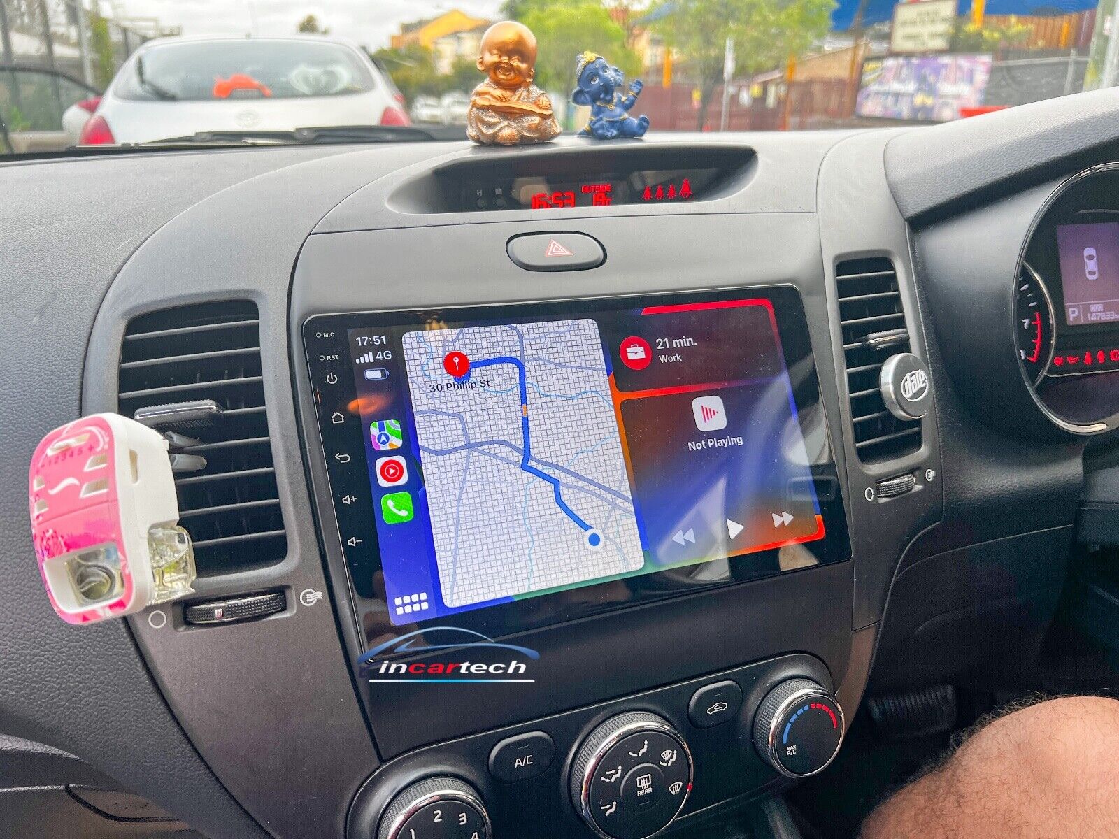 Kia Cerato 2014-2017 Wireless Apple CarPlay Android Auto GPS Bluetooth Stereo Radio