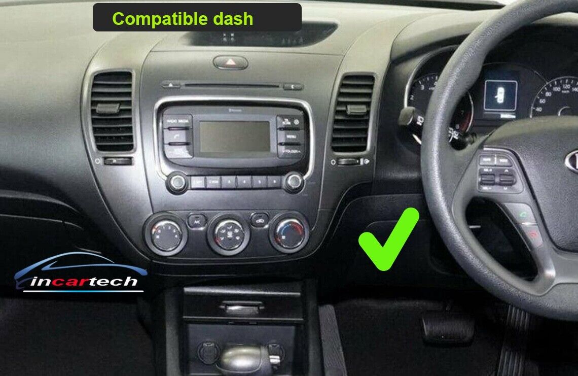 Kia Cerato 2014-2017 Wireless Apple CarPlay Android Auto GPS Bluetooth Stereo Radio