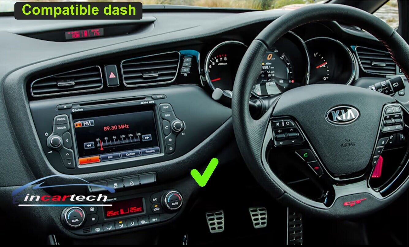 Kia Pro_Cee'd 2014+ JD Wireless Apple CarPlay Android auto GPS Stereo Radio SatNav