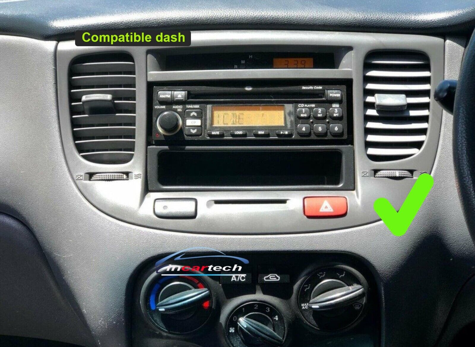 Kia Rio 2005-2011 JB Wireless Apple CarPlay Android Auto GPS Stereo Radio SatNav