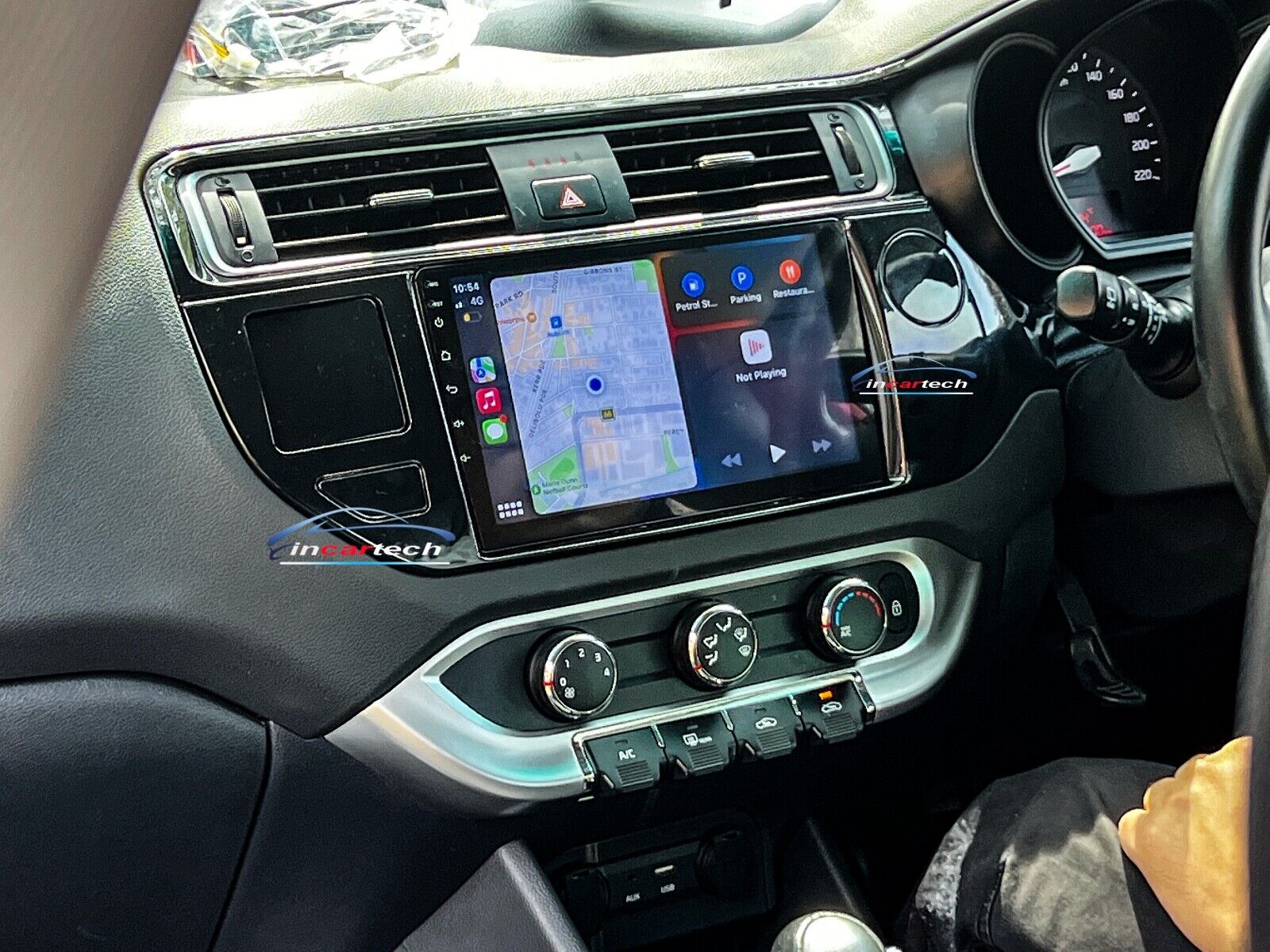 Kia Rio 2015-2016 Wireless Apple CarPlay Android Auto GPS Bluetooth Stereo Radio