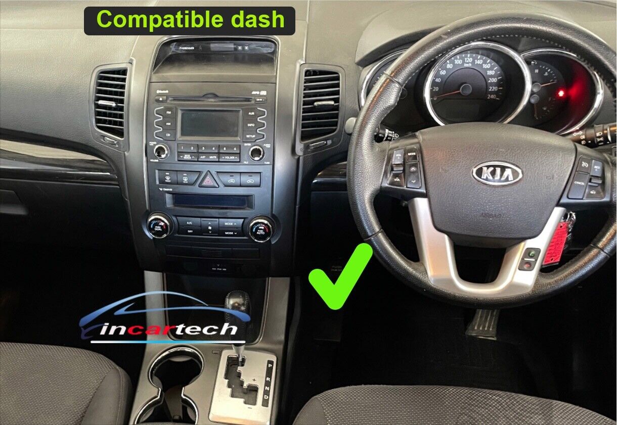 Kia Sorento 2009-2012 XM Wireless Apple CarPlay Android Auto GPS Stereo Radio SatNav