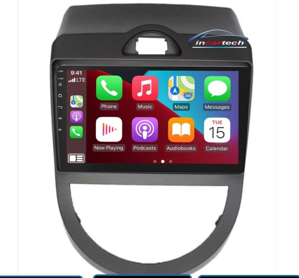 Kia Soul 2012-2014 Wireless Apple CarPlay Android Auto GPS Stereo Radio SatNav