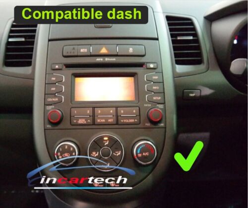 Kia Soul 2012-2014 Wireless Apple CarPlay Android Auto GPS Stereo Radio SatNav