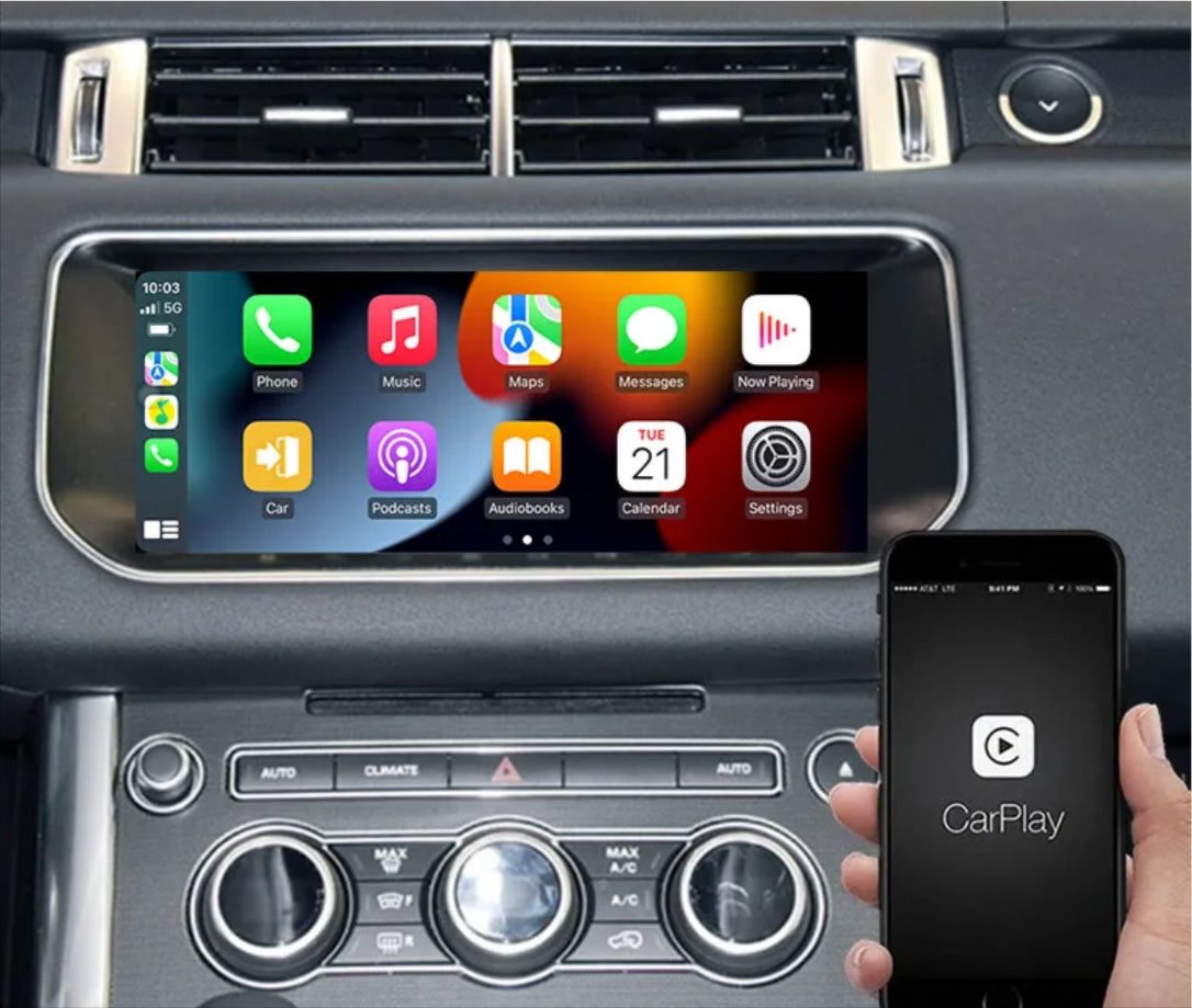 Land Rover Ranger Rover Sport 2013-2018 10.25 inch touchscreen aftermarket upgrade Car stereo wireless CarPlay and wireless Android Auto