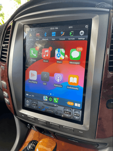 Lexus LX570 2001-2007 GPS 12.1Tesla Style touchscreen Wireless CarPlay Android Auto stereo