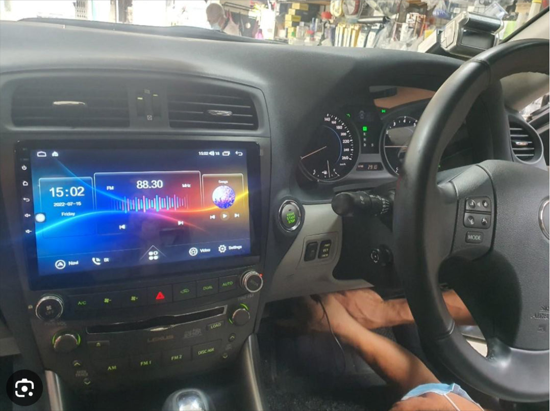 Lexus is250 2006-2013 10.1 inch aftermarket touchscreen upgrade stereo wireless CarPlay and wireless Android Auto