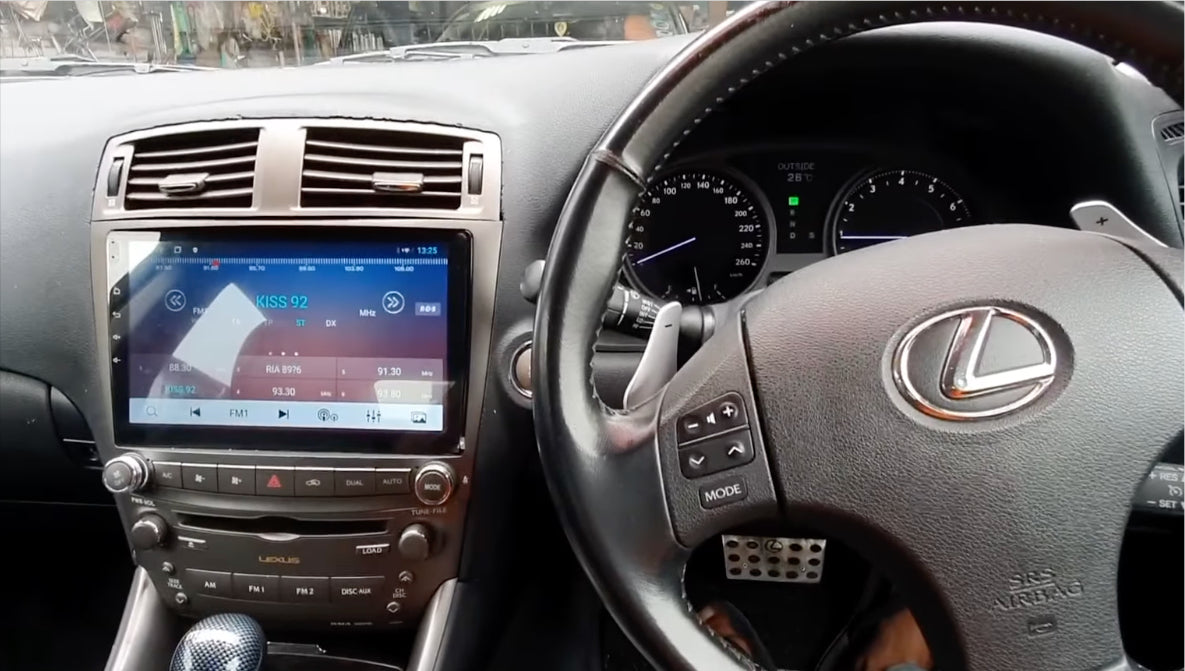 Lexus is250 2006-2013 10.1 inch aftermarket touchscreen upgrade stereo wireless CarPlay and wireless Android Auto