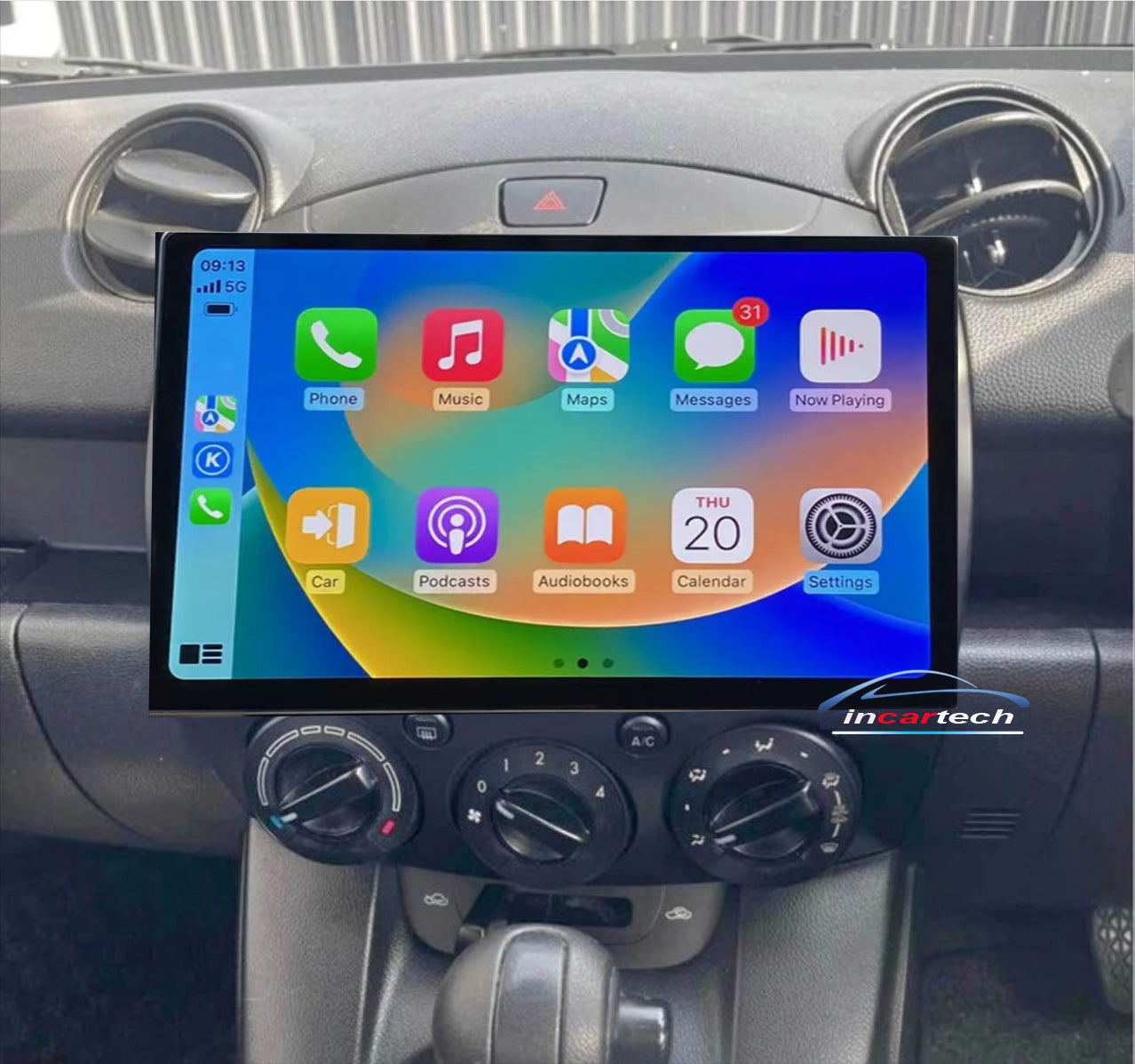 Mazda 2 2007-2014 GPS 13.3 Touchscreen Wireless Carplay Android auto Bluetooth Handfree Sat Nav