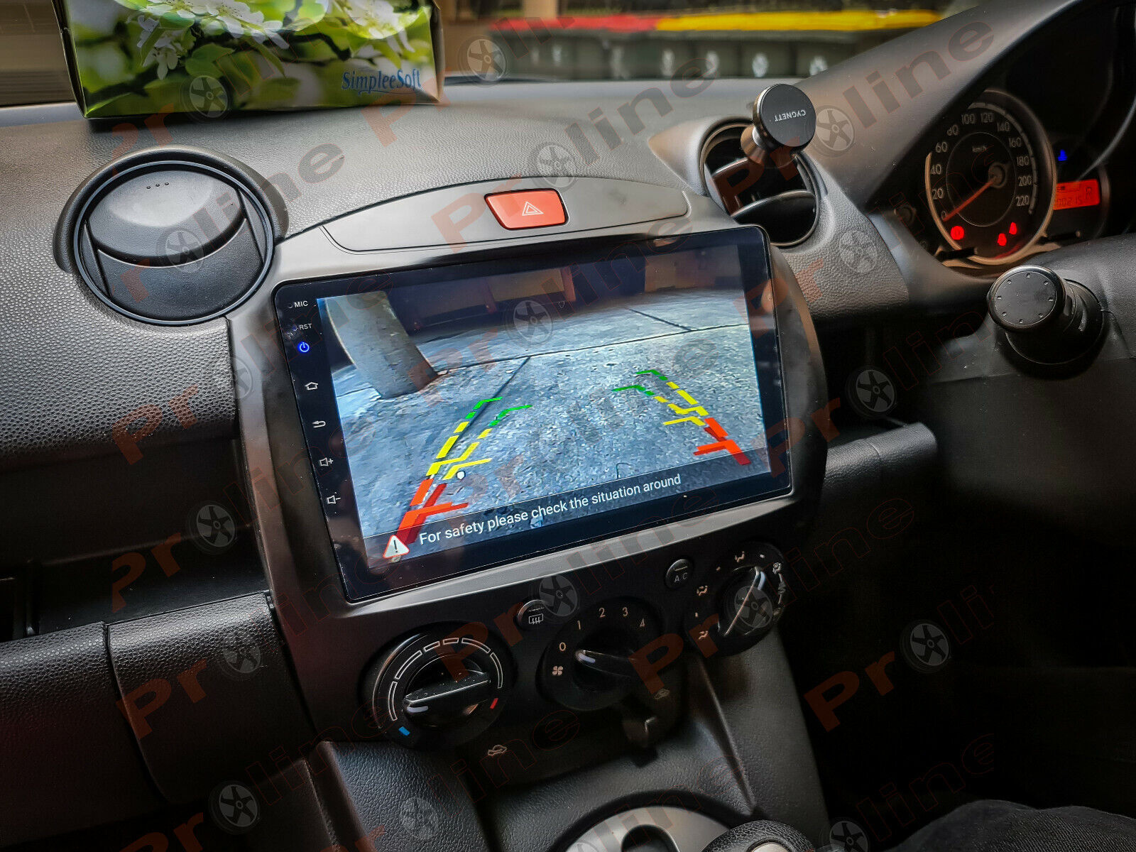 Mazda 2 2007-2014 GPS Bluetooth Handfree Music Stream USB Sat Nav Touchscreen