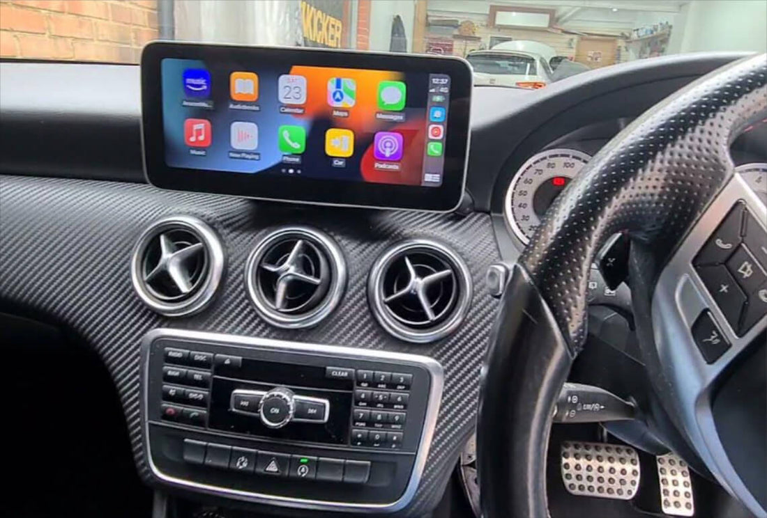 Mercedes Benz A-Class W176 2012-2018 12.3 inch touchscreen aftermarket screen upgrade Car stereo wireless CarPlay and wireless Android Auto
