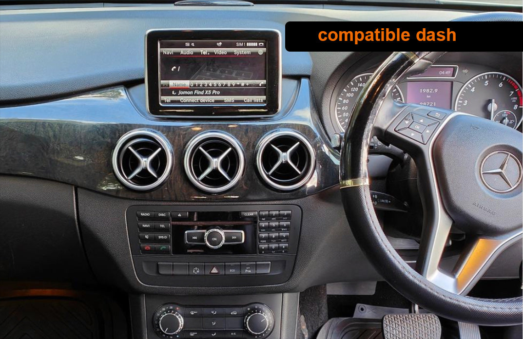 Mercedes Benz B-Class W246 2012-2018 10.25/12.3 inch touchscreen aftermarket screen upgrade Car stereo wireless CarPlay and wireless Android Auto