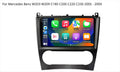 Mercedes Benz C-Class W203 2004-2006 9 inch touchscreen aftermarket screen upgrade Car stereo wireless CarPlay and wireless Android Auto