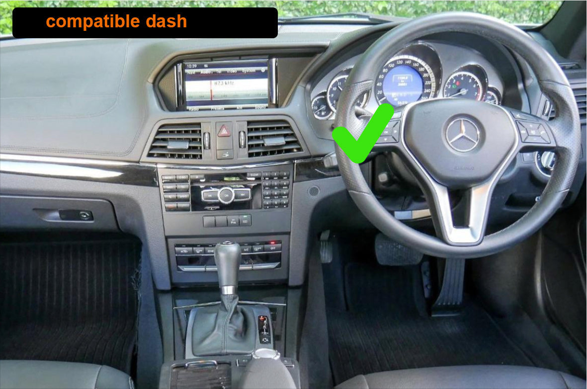 Mercedes Benz E-Class 2010-2016 (W212 A207 C207) 12.3 inch touchscreen aftermarket screen upgrade Car stereo wireless CarPlay and wireless Android Auto