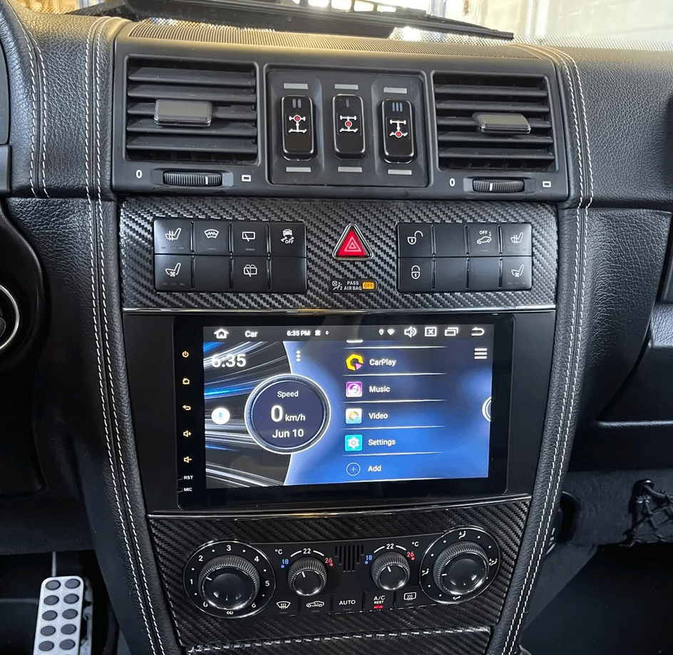 Mercedes Benz G-Class 04-11 W463 7 Touchscreen upgrade stereo wireless CarPlay Android auto