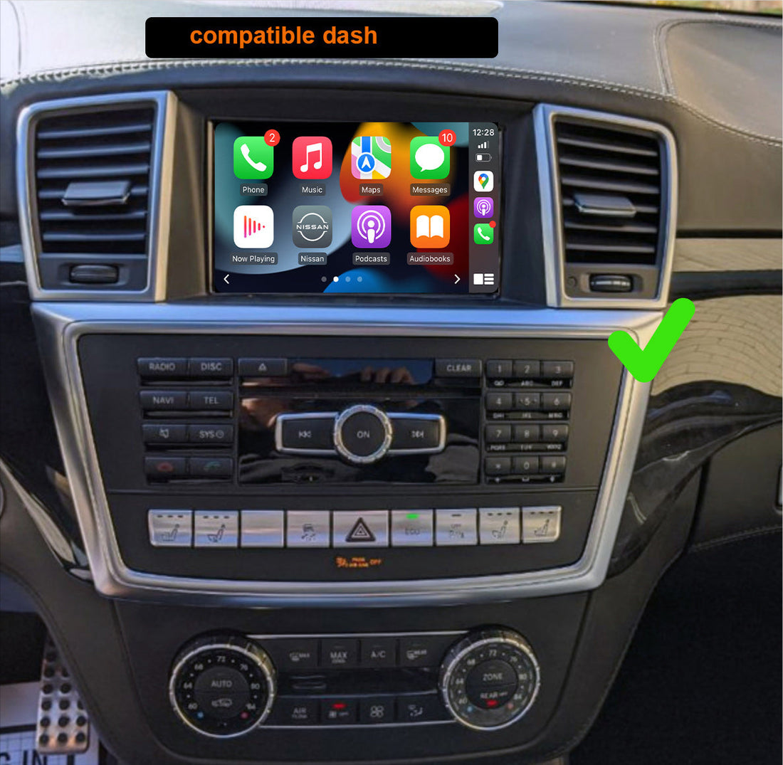 Mercedes Benz ML-Class 2012-2018 W166 Add Wireless CarPlay & Android Auto MMI Retrofit integration interface