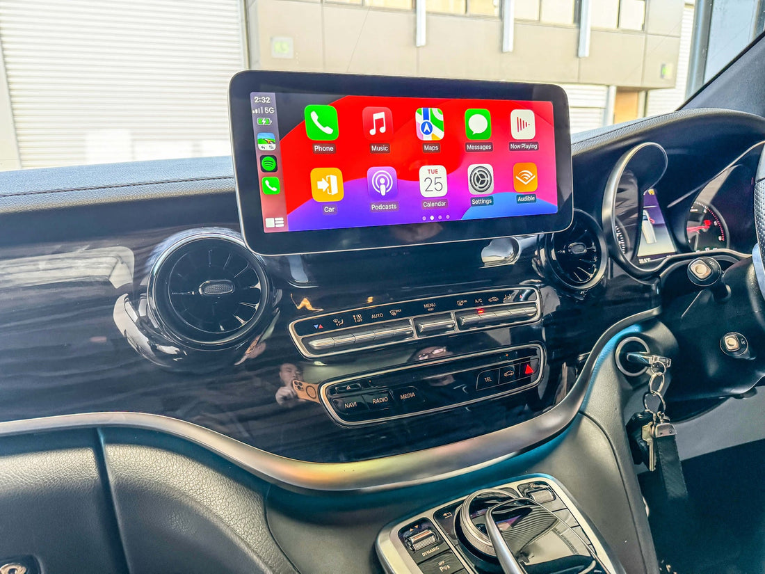 Mercedes Benz V-CLASS 2015-2018 (W477) 12.3 inch touchscreen aftermarket screen upgrade Car stereo wireless CarPlay and wireless Android Auto