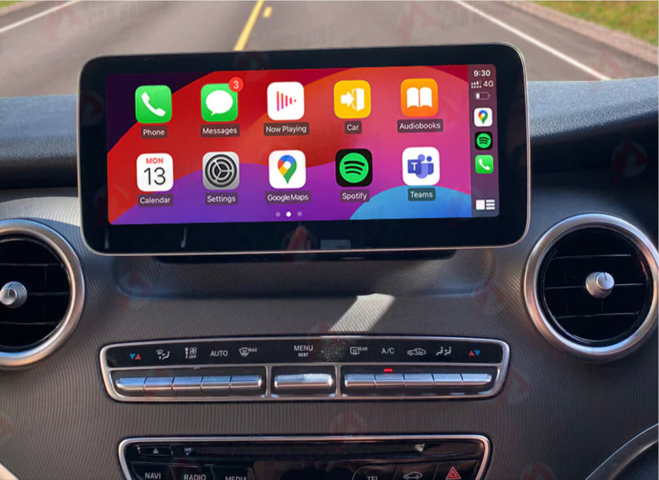 Mercedes Benz V-CLASS 2015-2018 (W477) 12.3 inch touchscreen aftermarket screen upgrade Car stereo wireless CarPlay and wireless Android Auto
