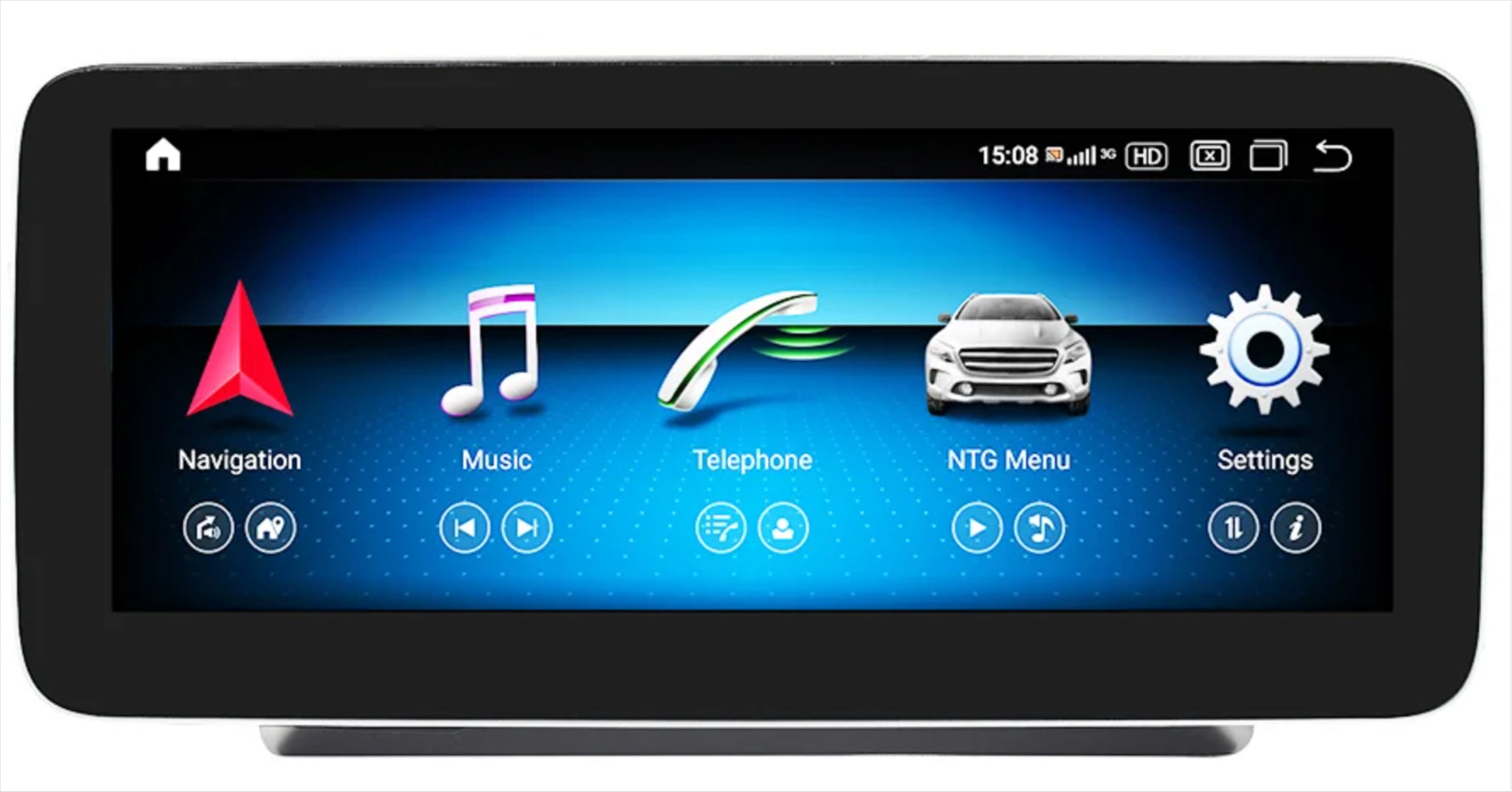 Mercedes Benz V-CLASS 2015-2018 (W477) 12.3 inch touchscreen aftermarket screen upgrade Car stereo wireless CarPlay and wireless Android Auto