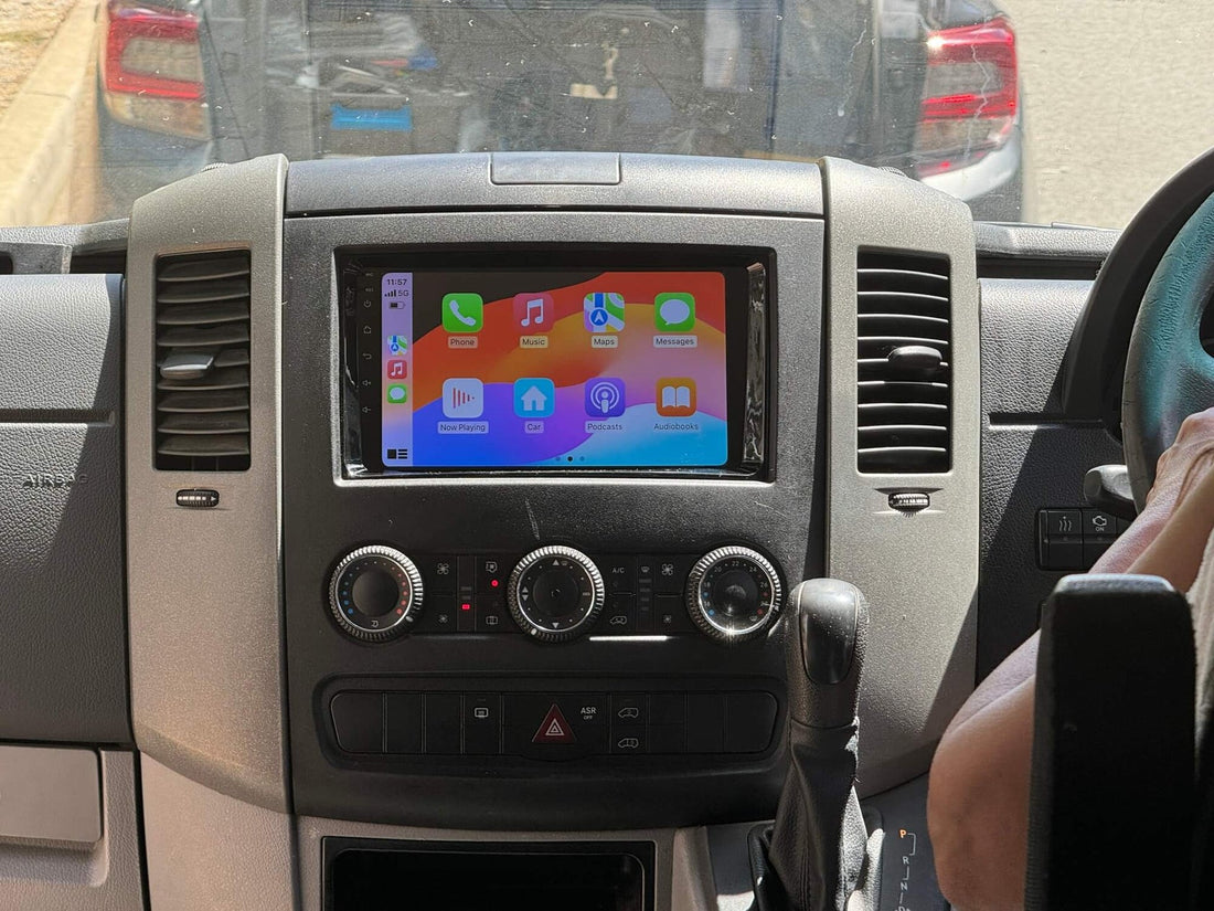 Mercedes Benz Viano 2008-2011 9 inch touchscreen aftermarket upgrade stereo wireless CarPlay and wireless Android Auto