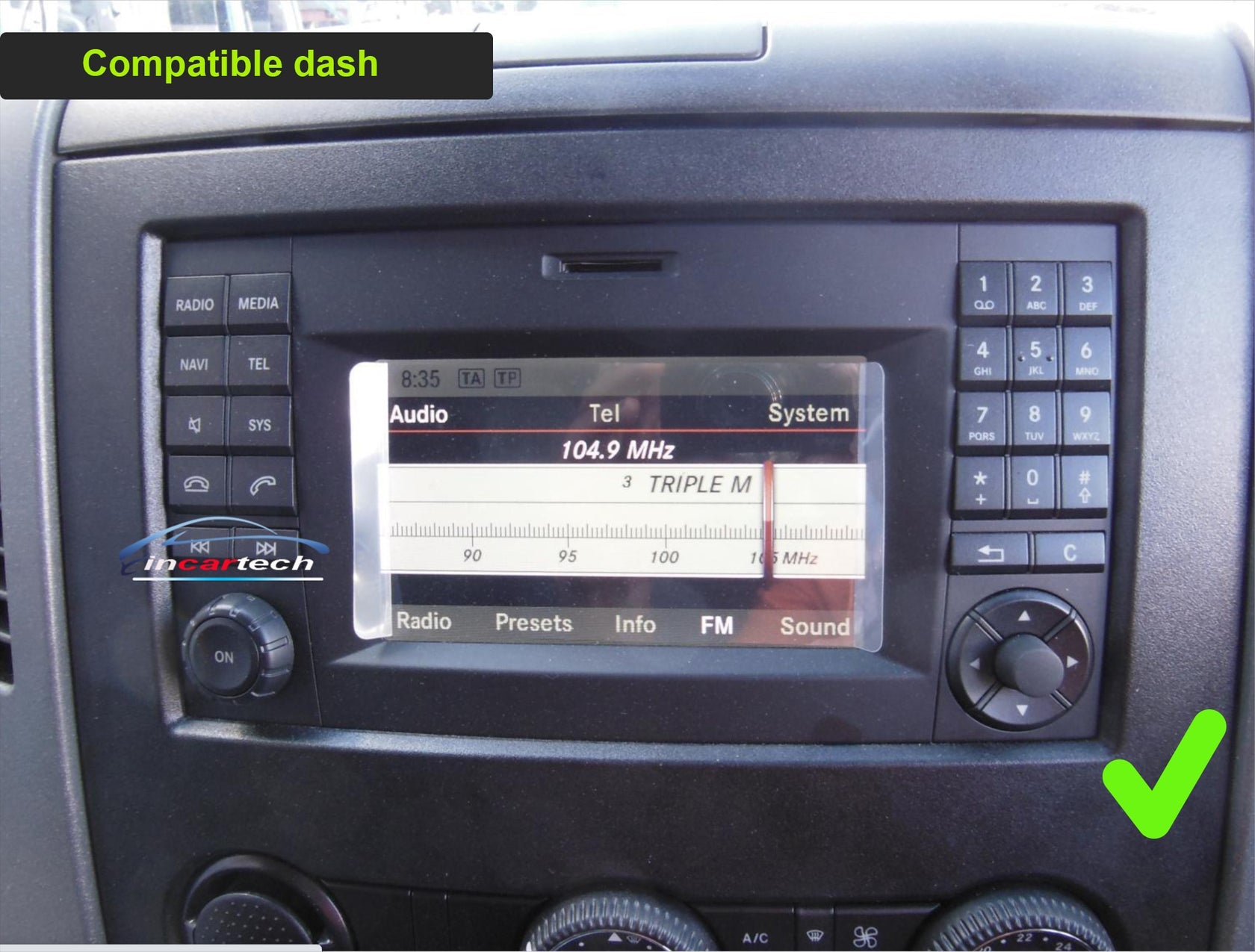 Mercedes Benz Vito 2006-2014 W639 9 inch touchscreen aftermarket upgrade stereo wireless CarPlay and wireless Android Auto