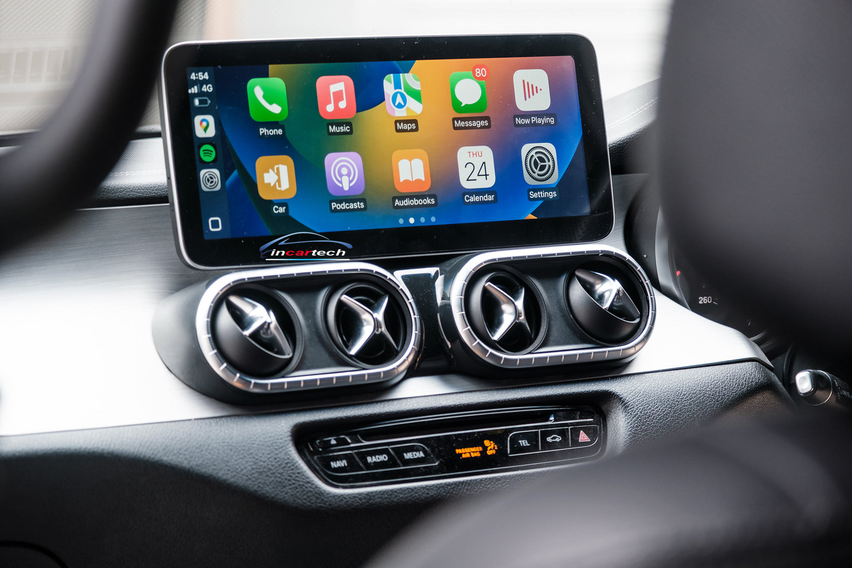 Mercedes Benz X CLASS 2015-2021 (W470) 12.3 inch touchscreen aftermarket screen upgrade Car stereo wireless CarPlay and wireless Android Auto