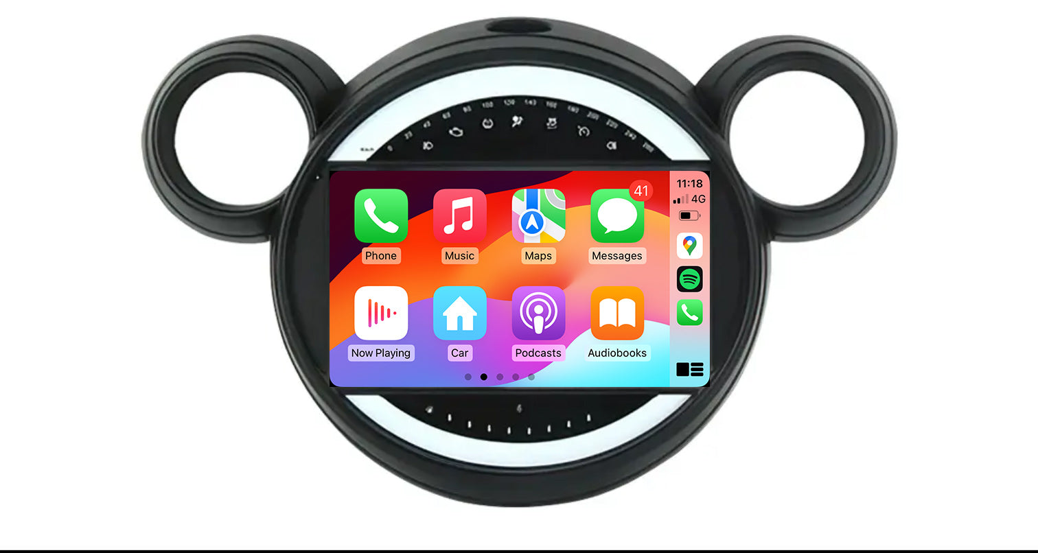 Mini Cooper 2007-2014 R56 9 GPS Bluetooth Wireless Apple CarPlay Android Auto Stereo